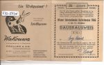 Wien Hebstmesse 1946  Dauerausweis